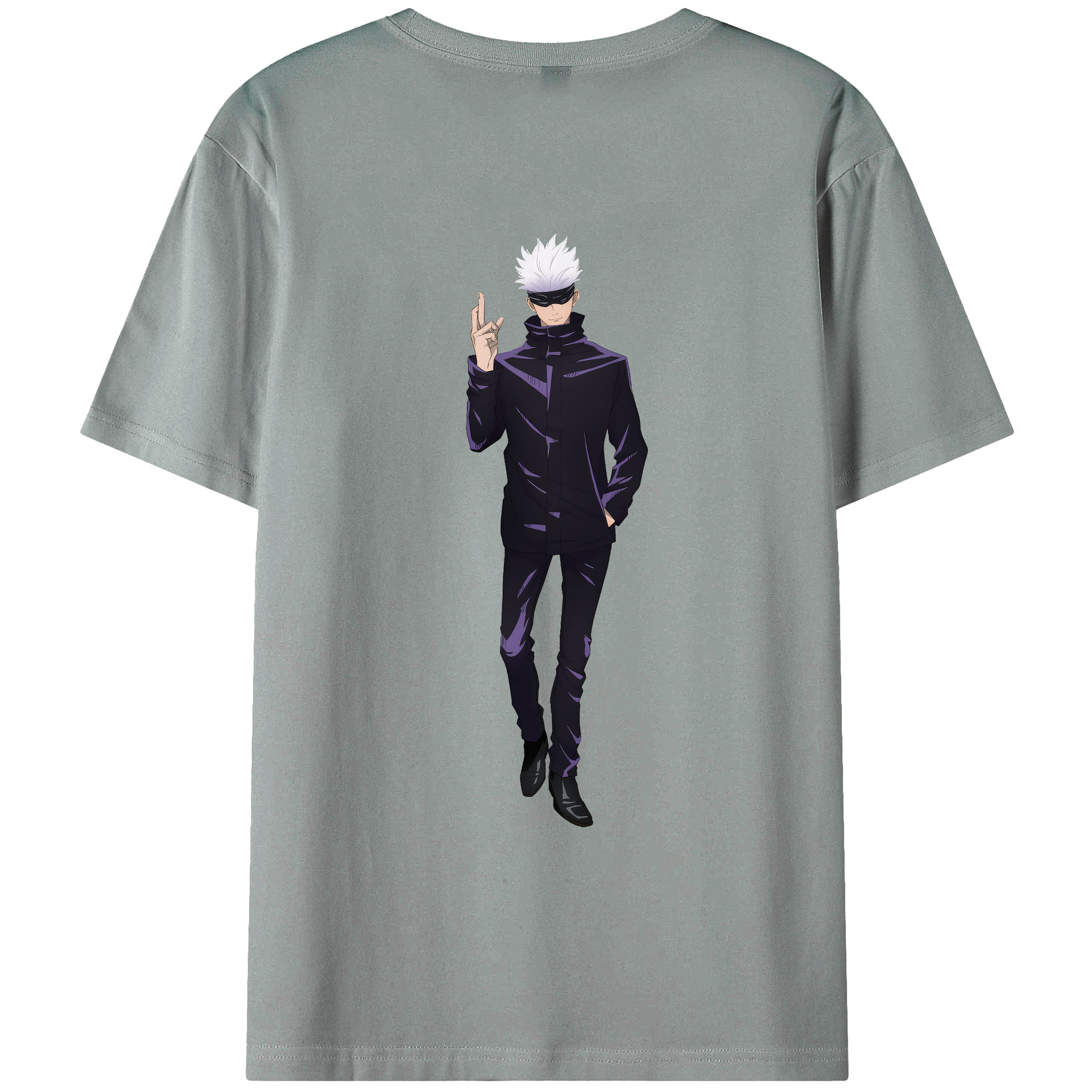 （画像用） 呪術廻戦 Jujutsu Kaisen 綿100％ メンズ半袖Tシャツ（バックプリント） 通気性